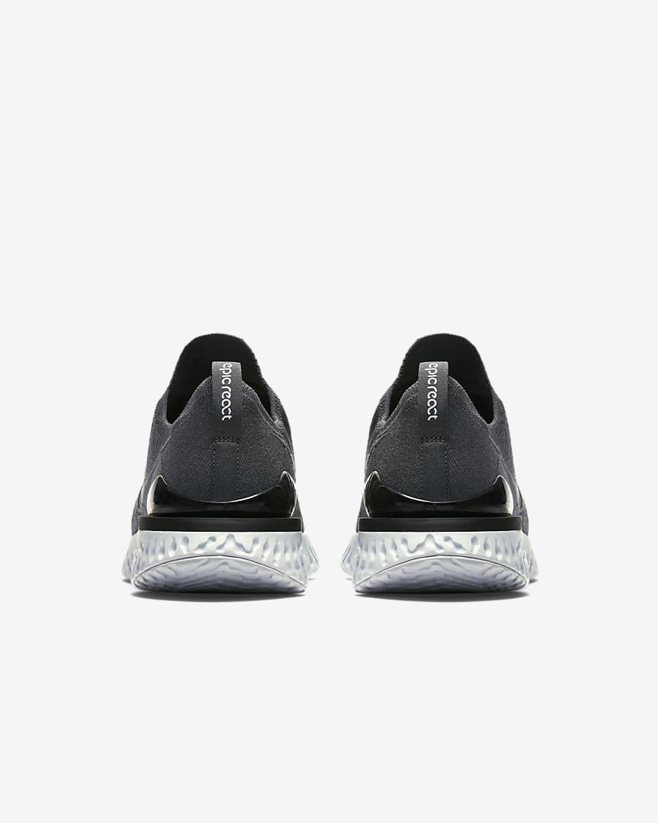 Nike epic react flyknit 2 black and white on sale